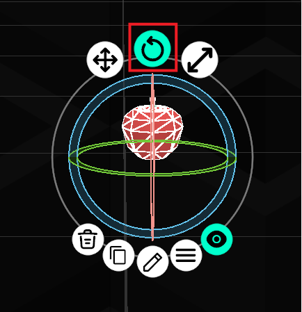 Form Gizmo-rotation