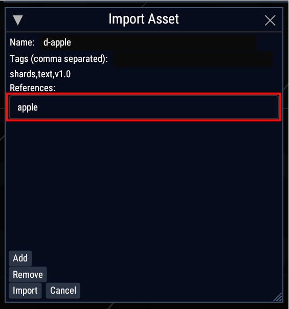 Domain Inventory with Asset Imported