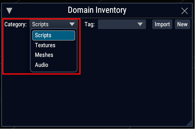 Domain Inventory Category